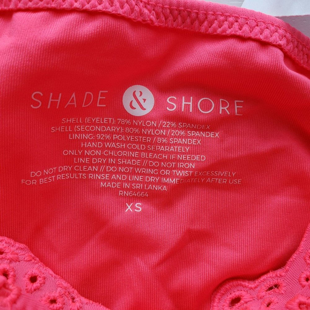 Shade & Shore NWT Pink Eyelet Tassel Bikini Bottom - Picture 4 of 8